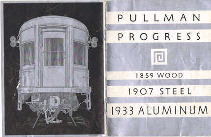 G128 PULLMAN PROGRESS 1933 BROCHURE