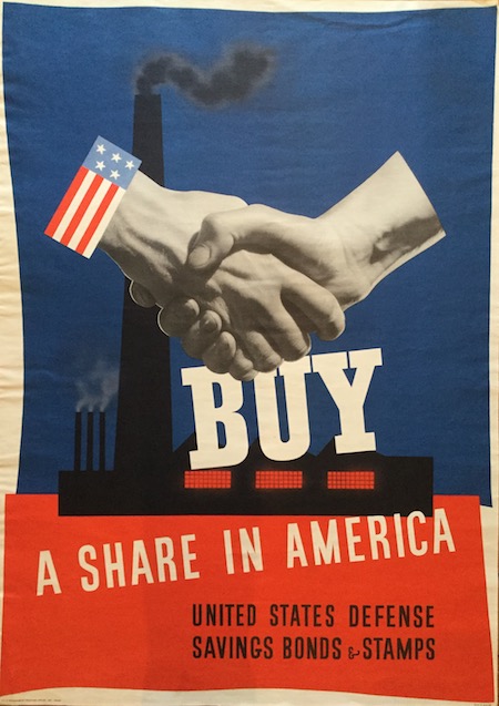 H186 BUY A SHARE IN AMERICA - UNITED STATES DEFENSE SAVINGS BONDS & STAMPS