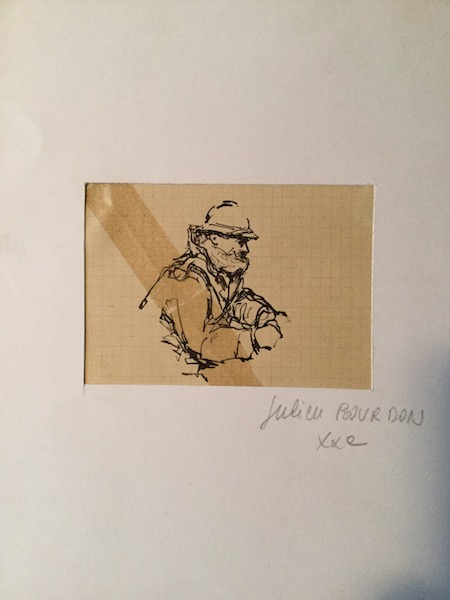 H253 ORIGINAL DRAWING OF A FRENCH POILU