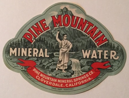 H254 PINE MOUNTAIN MINERAL WATER