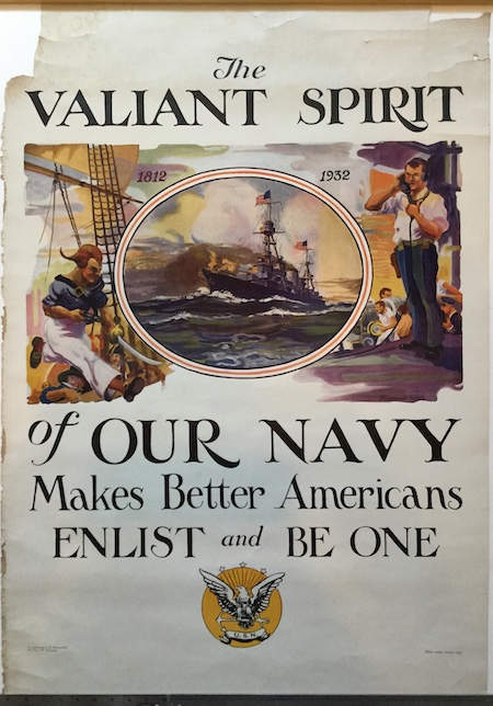 J77 THE VALIANT SPIRIT OF OUR NAVY MAKES BETTER AMERICANS - ENLIST AND BE ONE