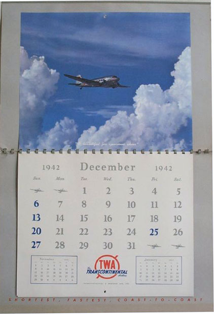PF324 T W A - YOUR CALENDAR FOR 1943
