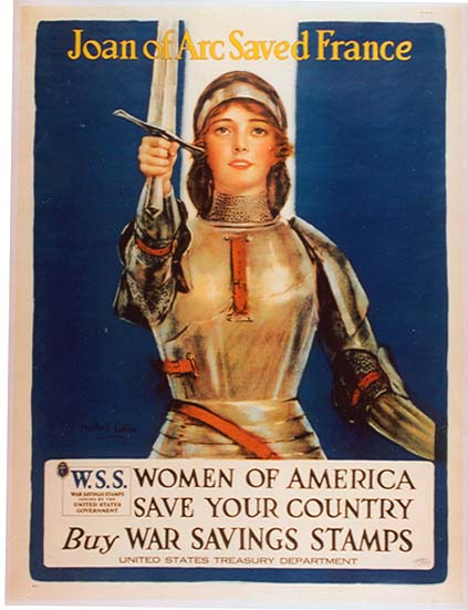 YK0741 JOAN OF ARC SAVED FRANCE WOMEN OF AMERICA SAVE YOUR COUNTRY