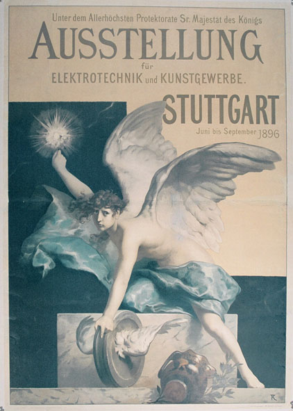 DK036 AUSSTELLUNG ELECTROTECHNOLOGY AND ARTS AND CRAFTS - STUTTGART JUNE - SEPTEMBER 1896