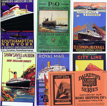 DK076 DALKEITH’S POSTER POSTCARDS: MORE SHIPPING - SET #19