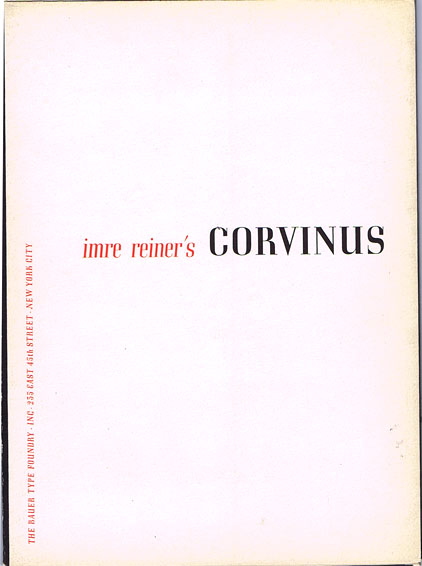 DK266 IMRE REINER’S CORVINUS