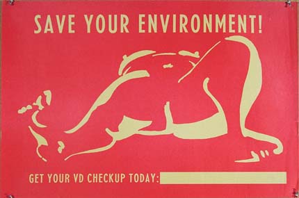 DK299 SAVE YOUR ENVIRONMENT - GET YOUR VD CHECKUP TODAY - 4440 CALLE REAL