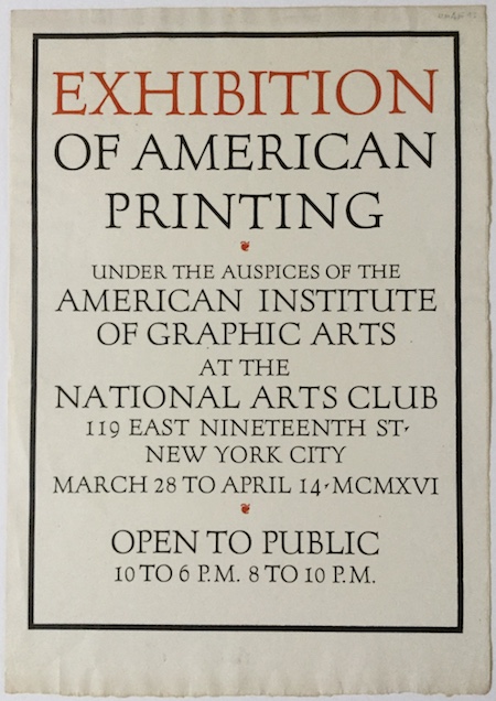 H461 EXHIBITION OF AMERICAN PRINTING…