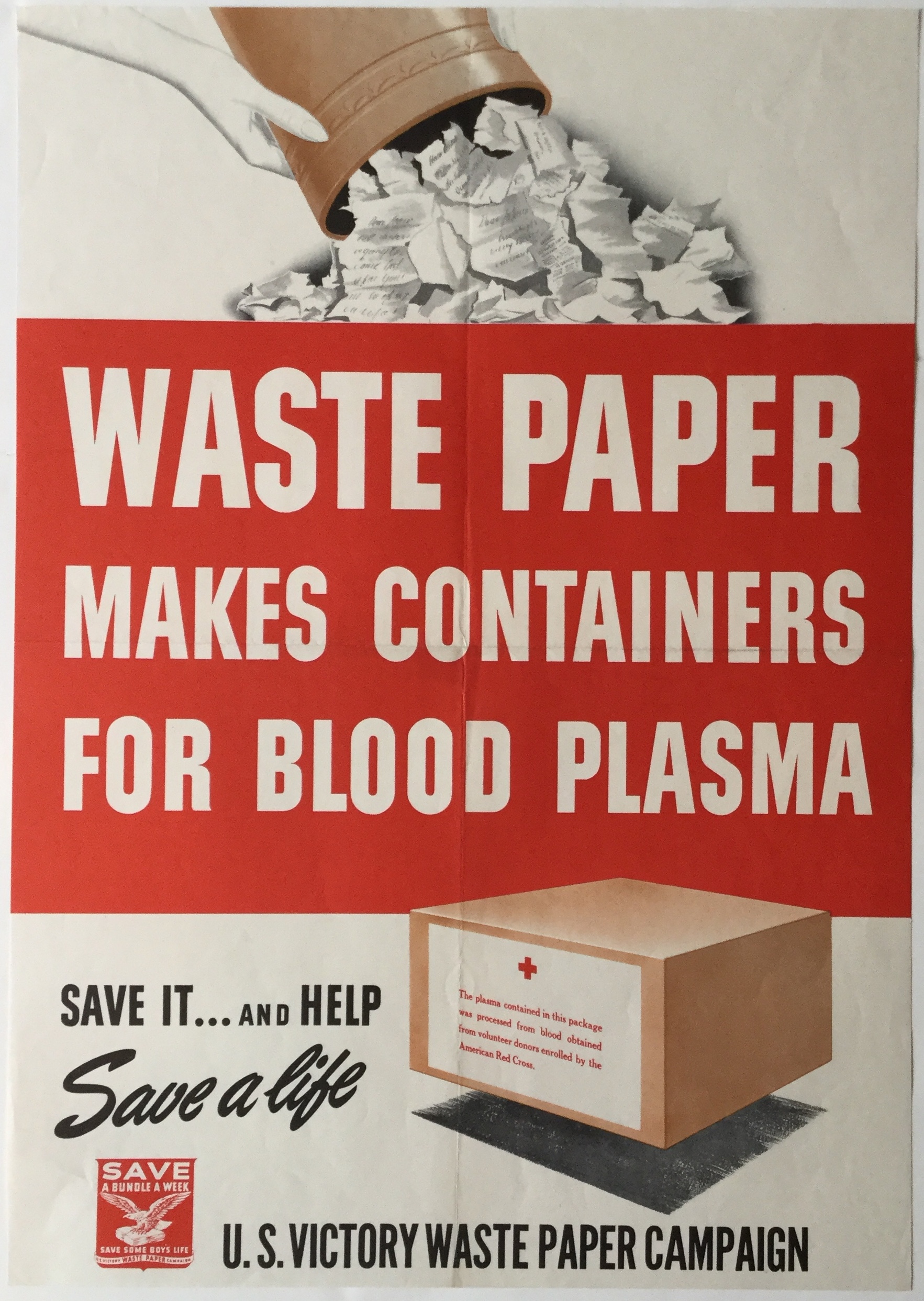 P0605 WASTE PAPER MAKES CONTAINERS FOR BLOOD PLASMA