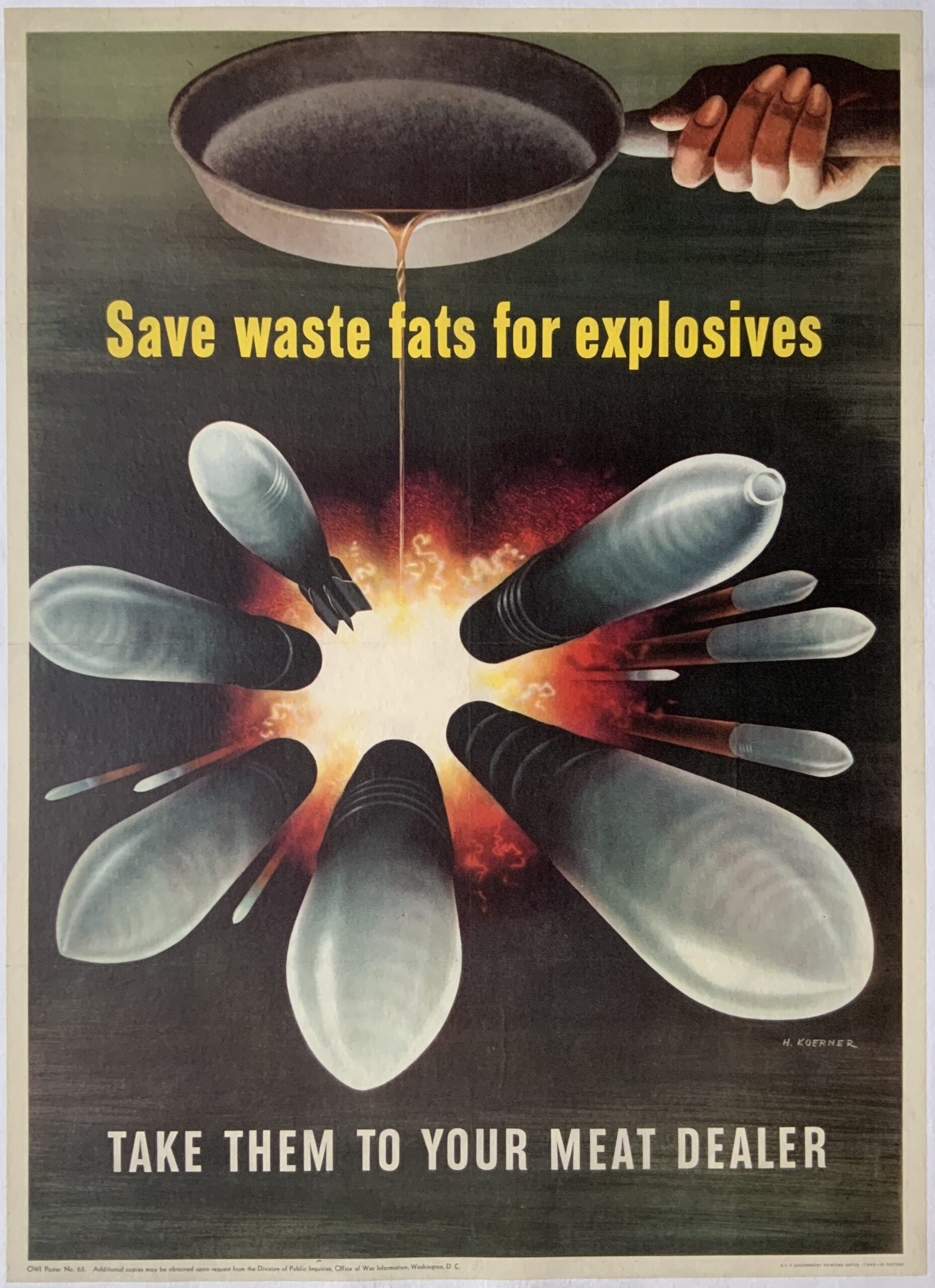 P1961 SAVE WASTE FATS FOR EXPLOSIVES - TAKE THEM TO YOUR MEAT DEALER