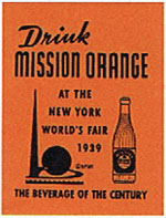 DK387 DRINK MISSION ORANGE AT THE NEW YORK WORLD’S FAIR - POSTER STAMP