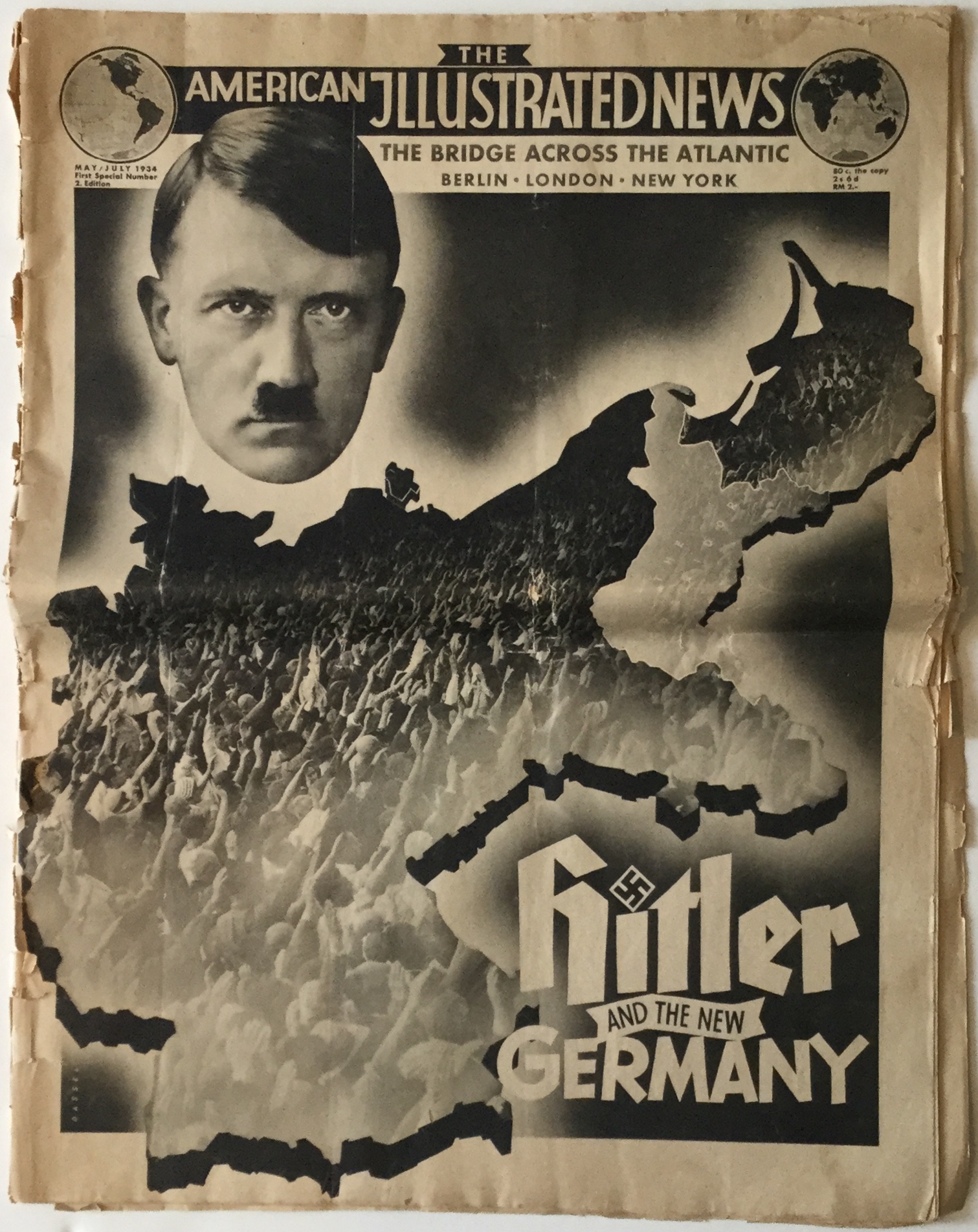 WW585 HITLER AND THE NEW GERMANY - AMERICAN ILLUSTRATED NEWS, MAY-JULY 1934