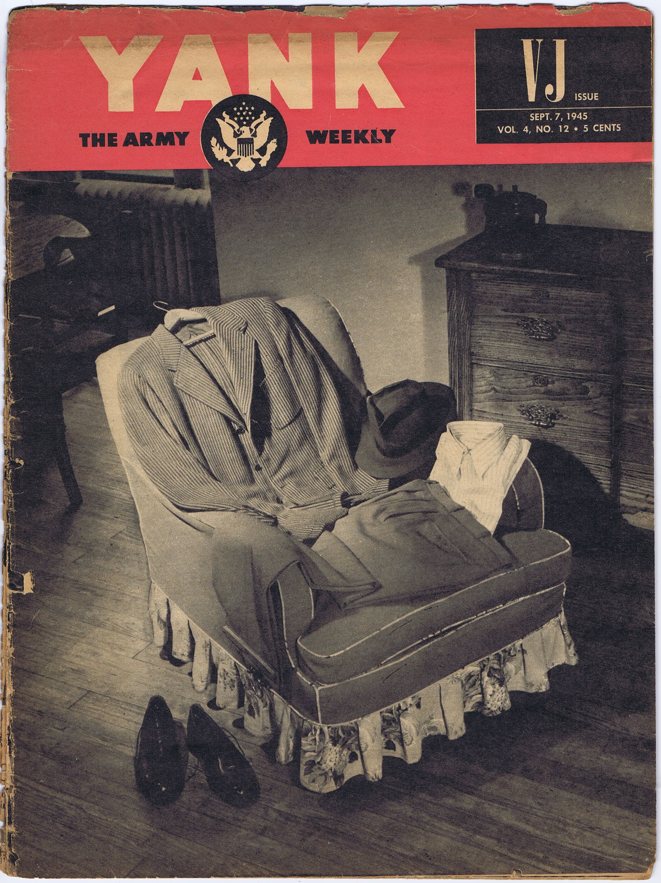 J218	YANK, THE ARMY WEEKLY VJ ISSUE SEPTEMBER 7, 1945
