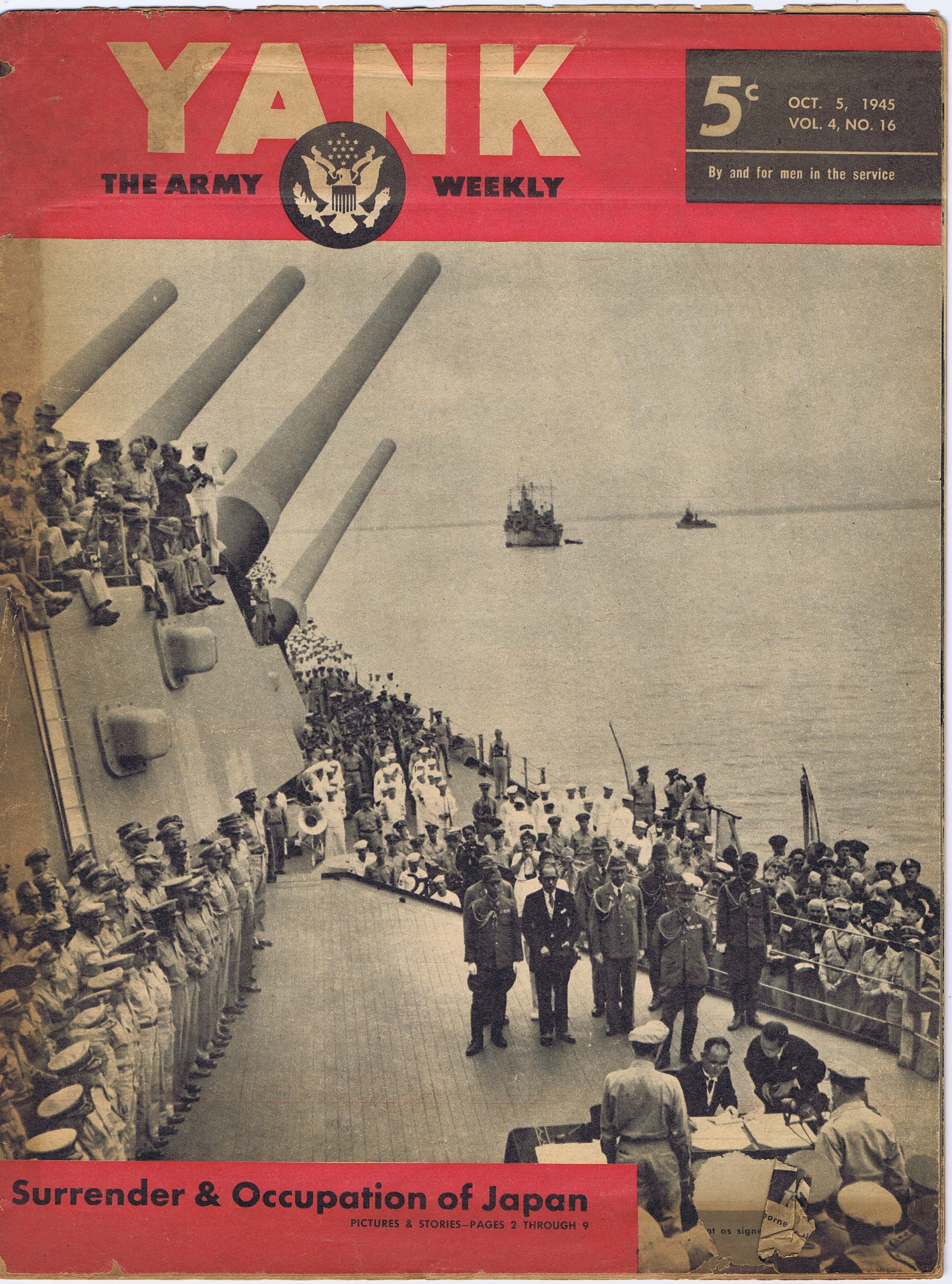 J220	YANK, THE ARMY WEEKLY OCTOBER 5, 1945