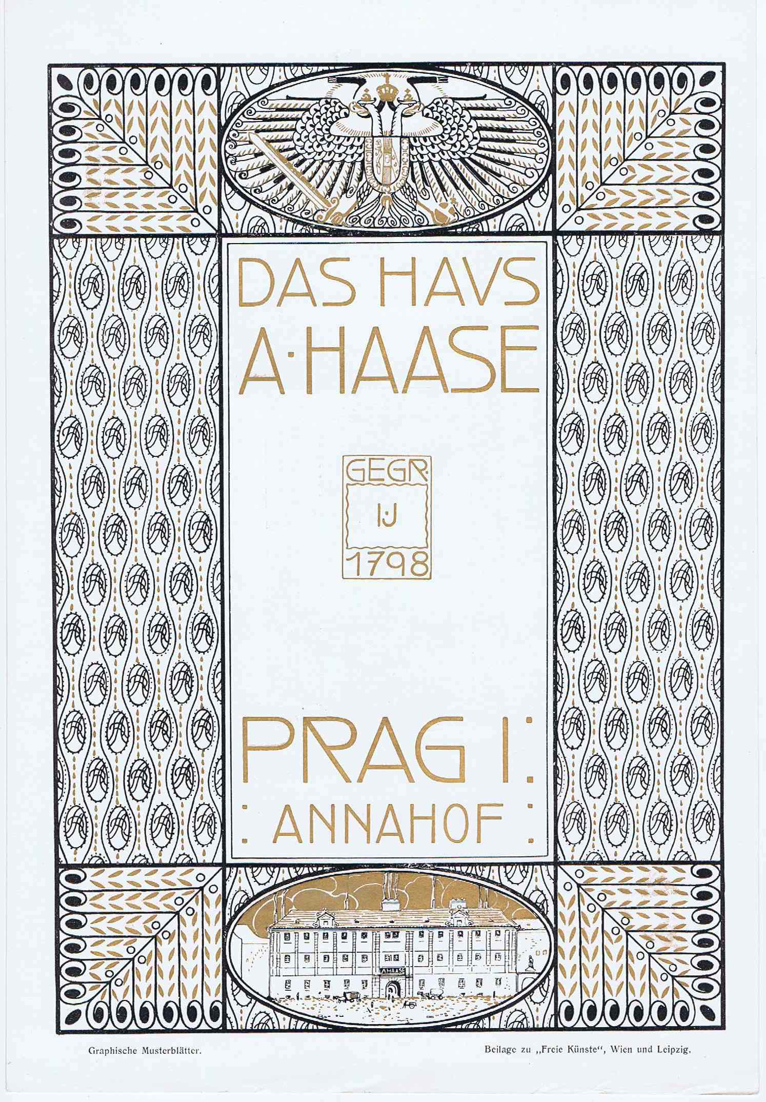 J231	DAS HAUS A HAASE - PRAGUE CA. 1900