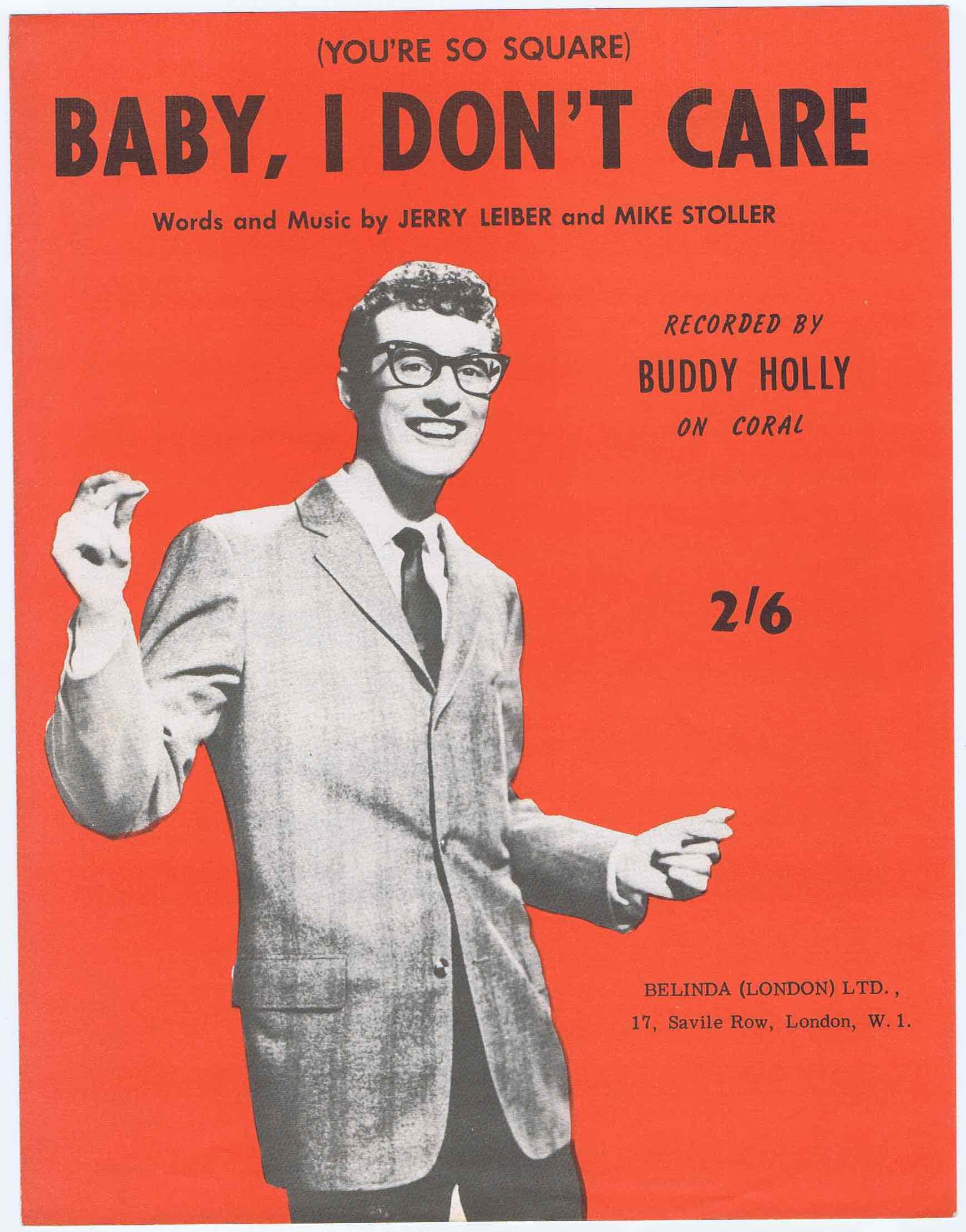 J300	(YOU’RE SO SQUARE) BABY I DON’T CARE - BUDDY HOLLY