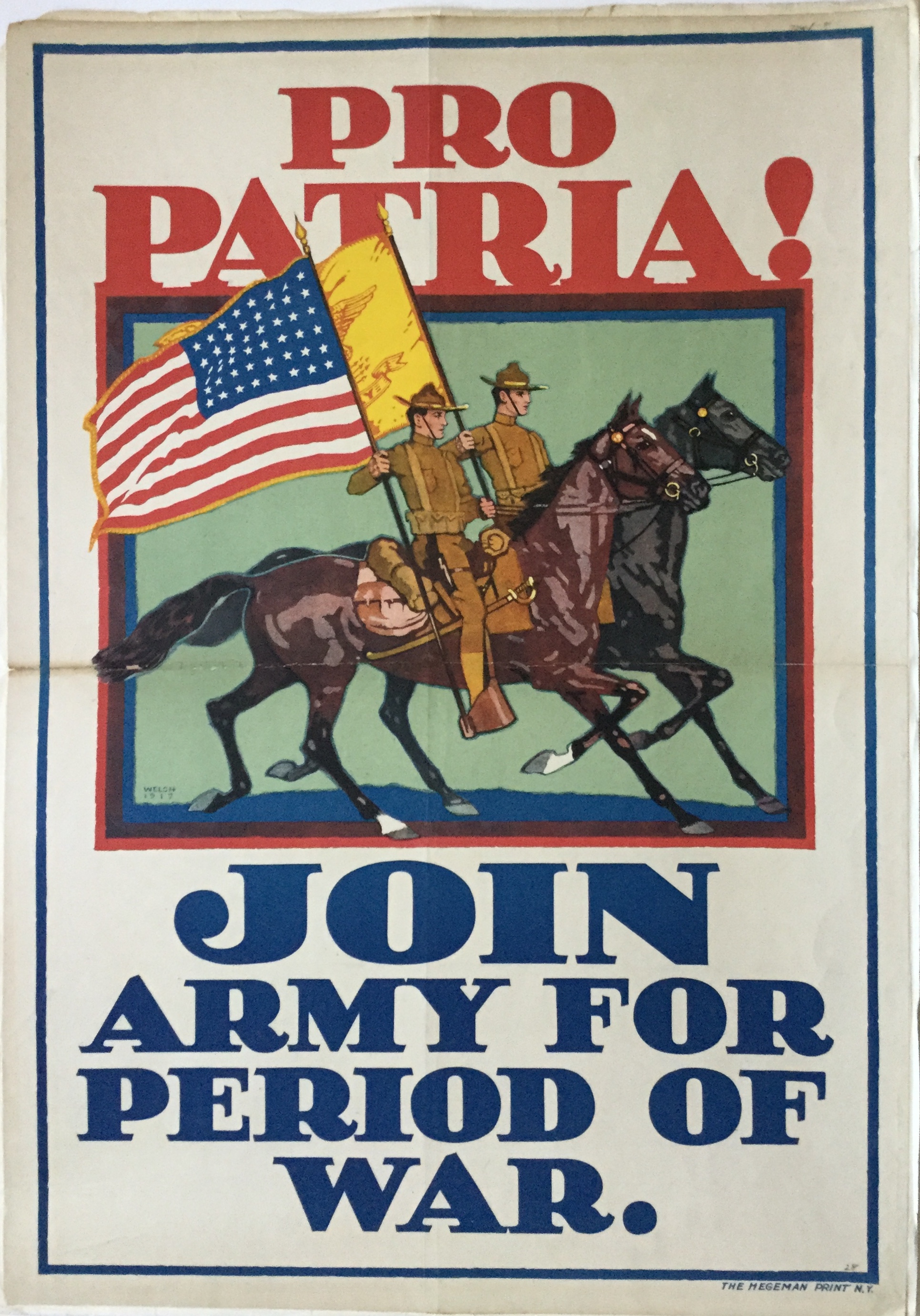 J422	PRO PATRIA! JOIN ARMY FOR PERIOD OF WAR