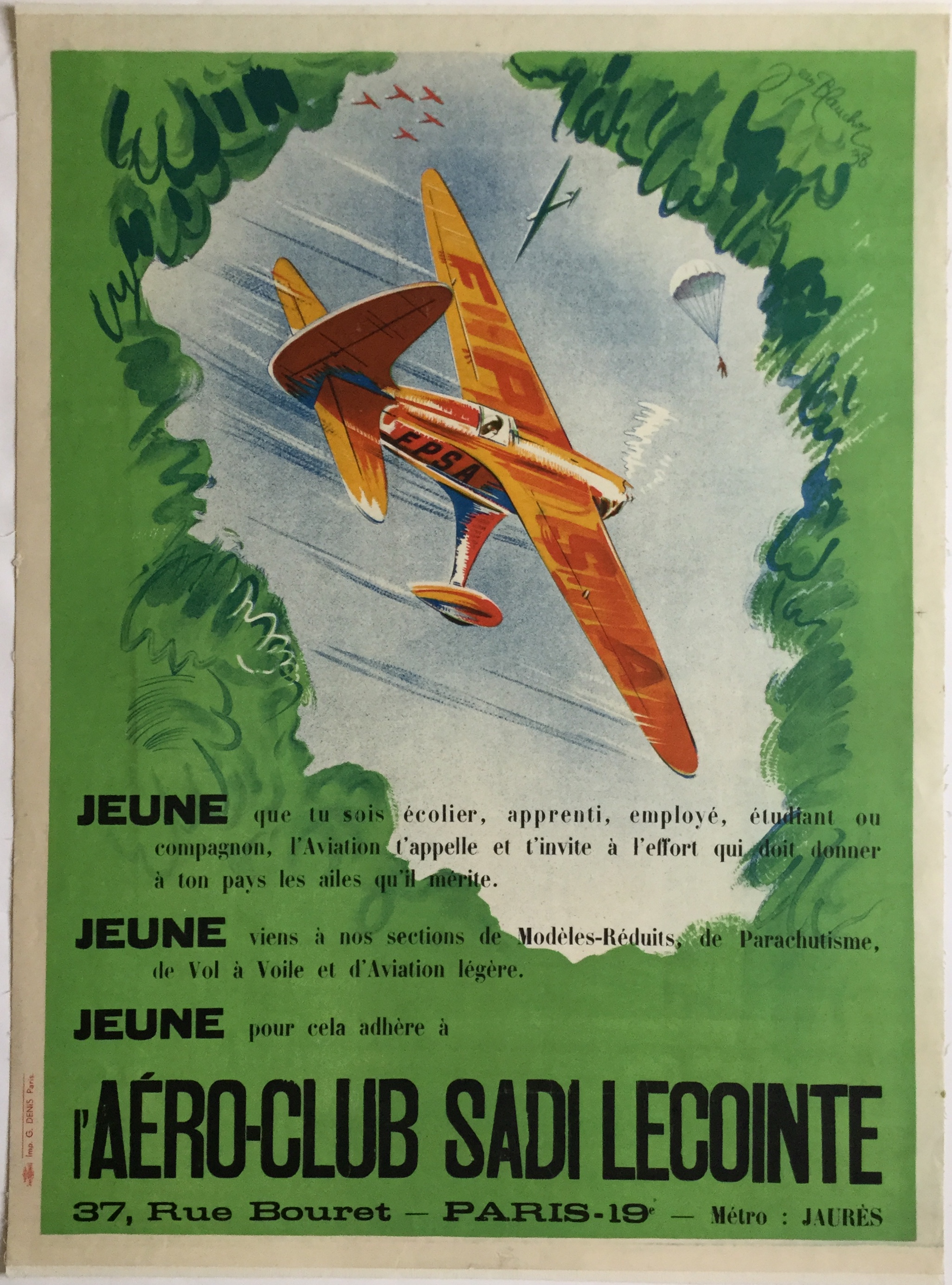 L1618		FLYING CLUB OF FRANCE - SADI LECOINTE