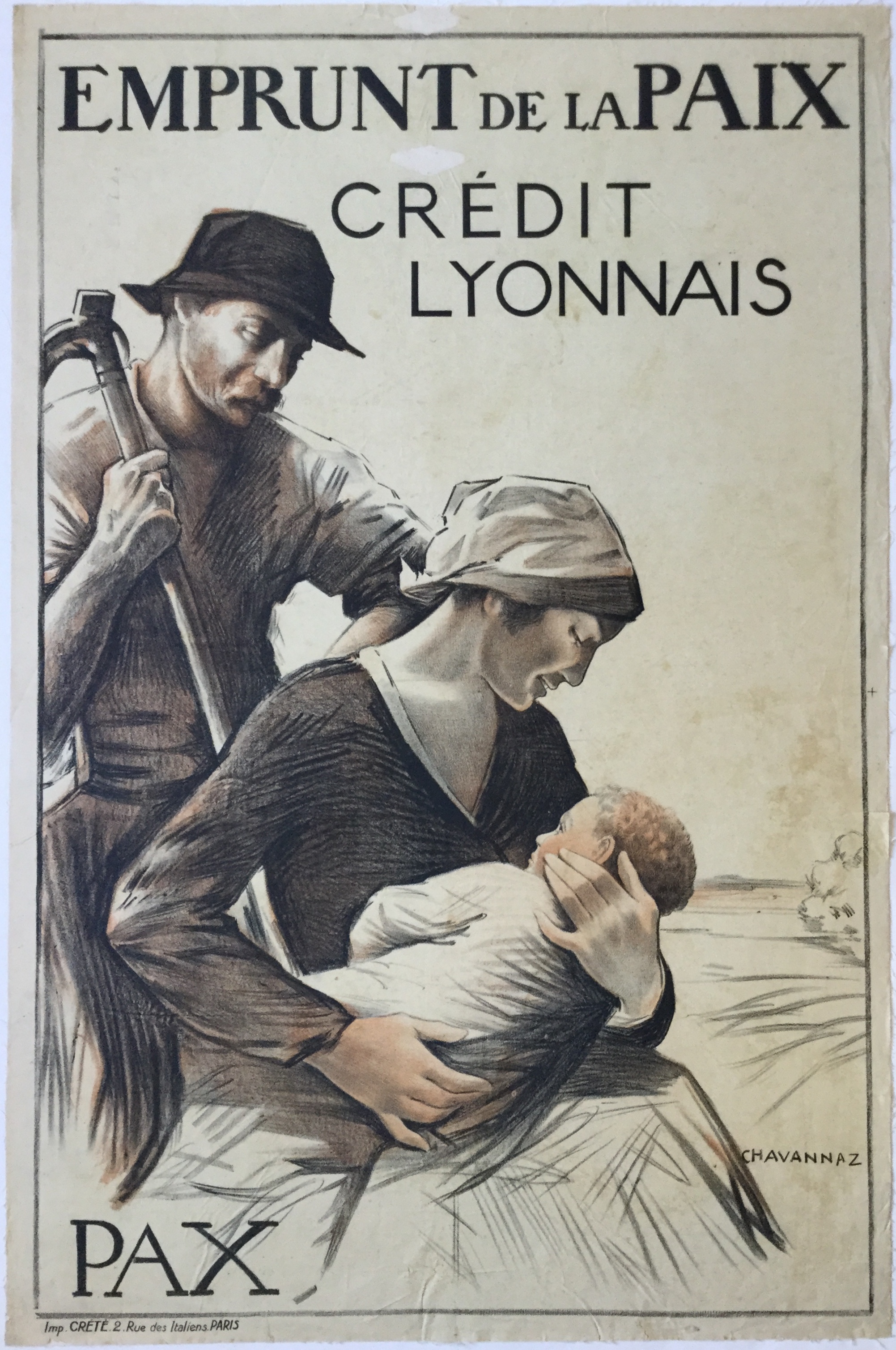 WW1029	EMPRUNT DE LA PAIX - CREDIT LYONNAIS