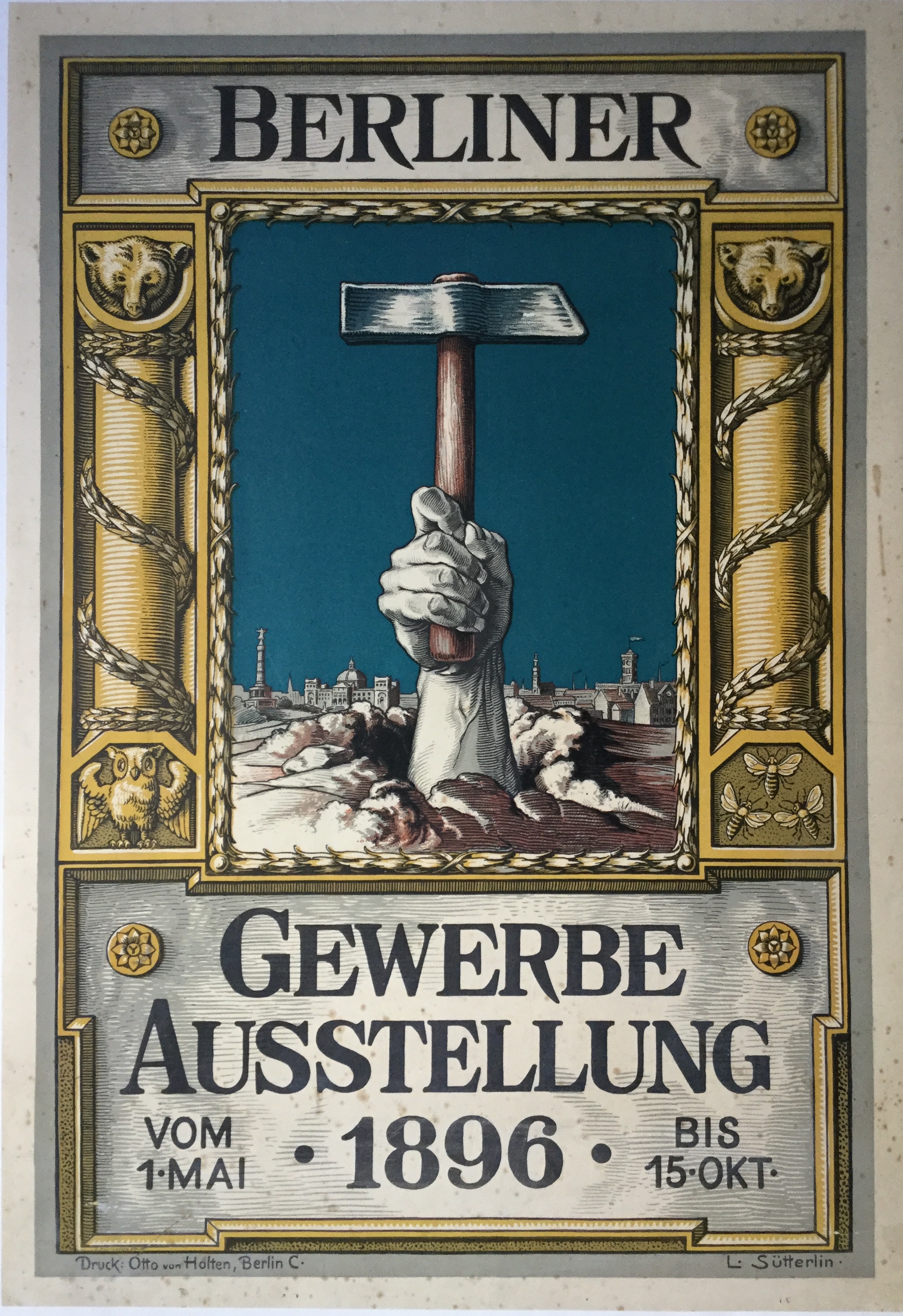 WW1781	BERLIN INDUSTRIAL FAIR 1896 - “BERLINER - GEWERBE AUSSTELLUNG”