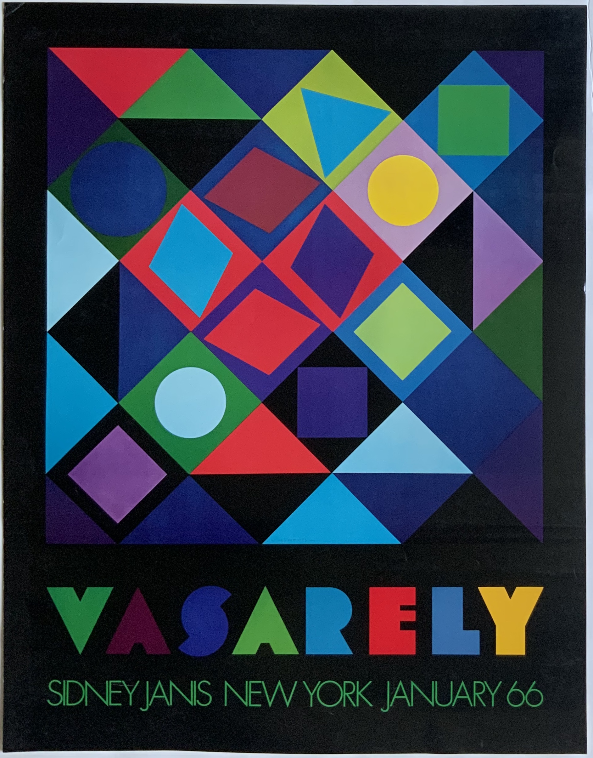J584	VASARELY - SIDNEY JANIS GALLERY, NEW YORK 1966