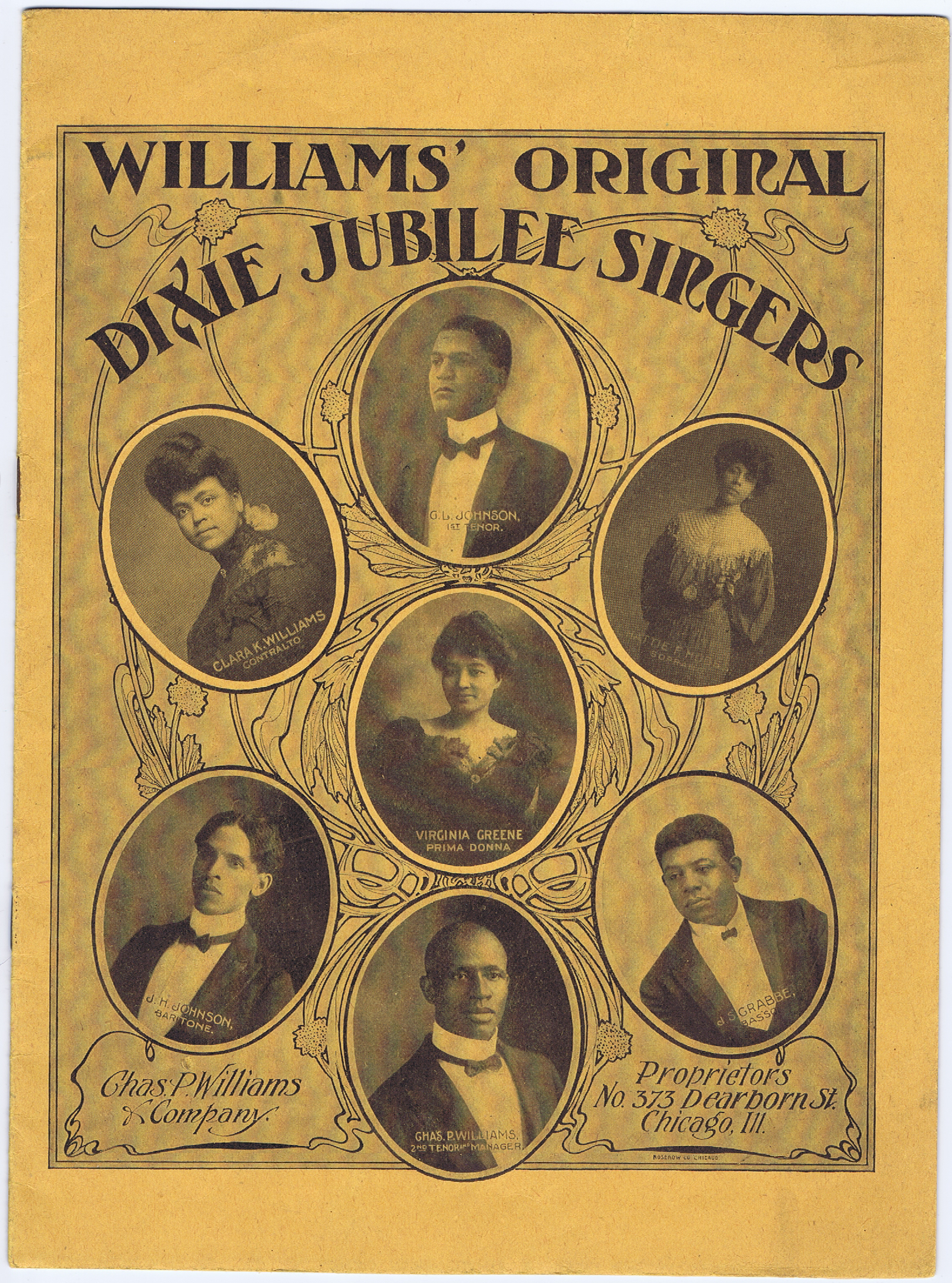 BSB179	WILLIAMS ORIGINAL DIXIE JUBILEE SINGERS SONGSTER