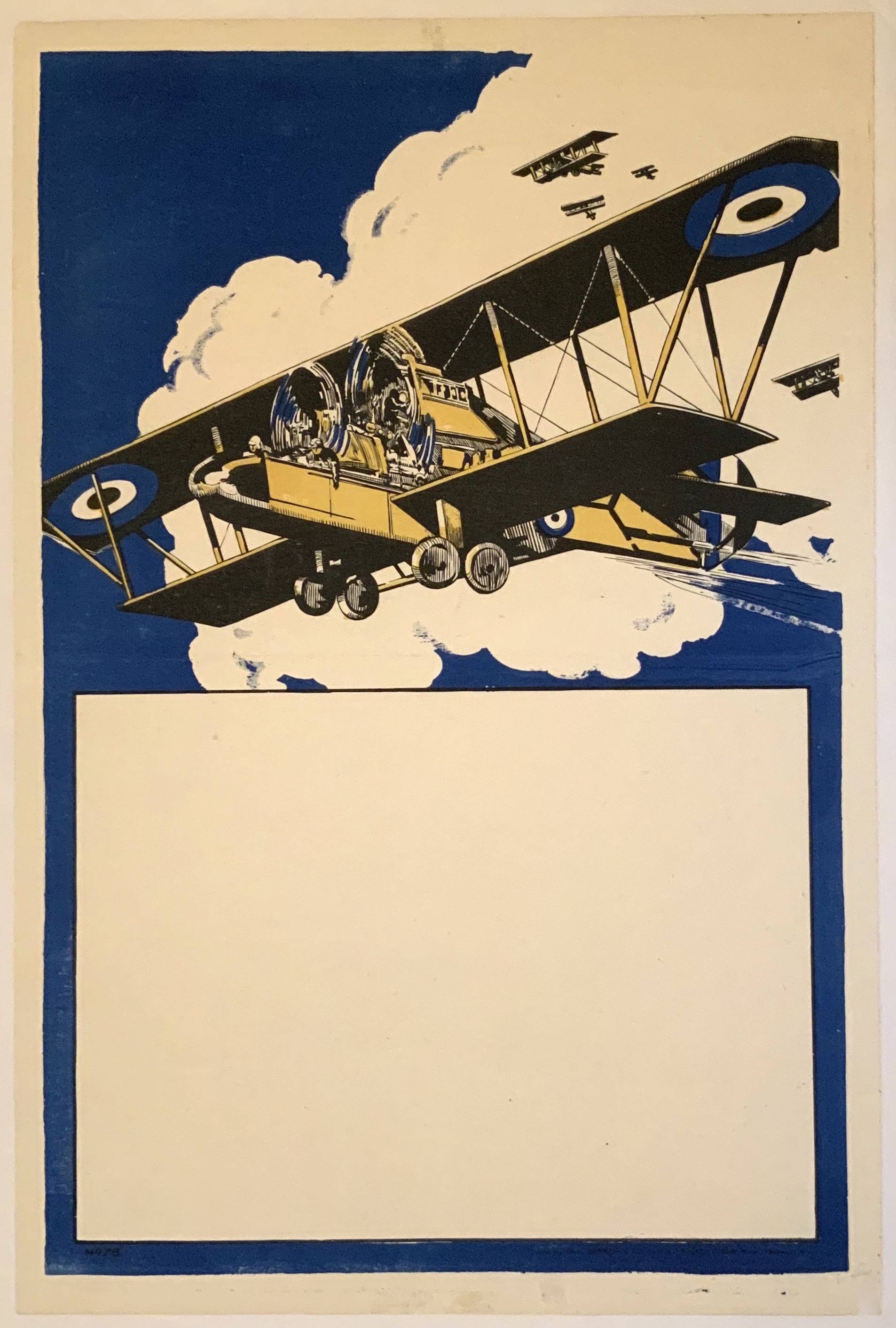 J618	BRITISH STOCK AIR SHOW POSTER CA. 1919-20