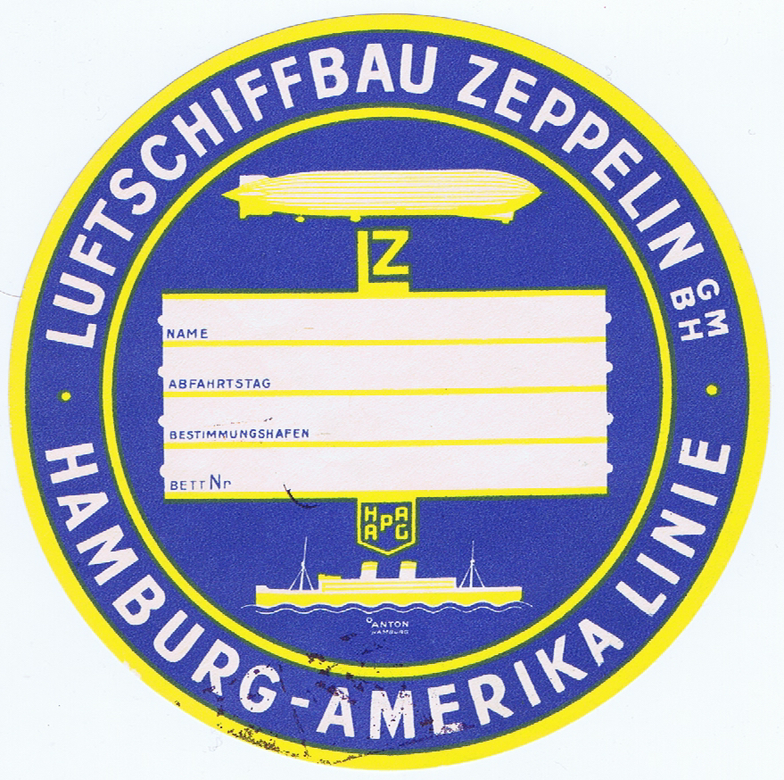 J749	LUFTSCHIFFBAU ZEPPELIN - HAMBURG-AMERIKA LINIE
