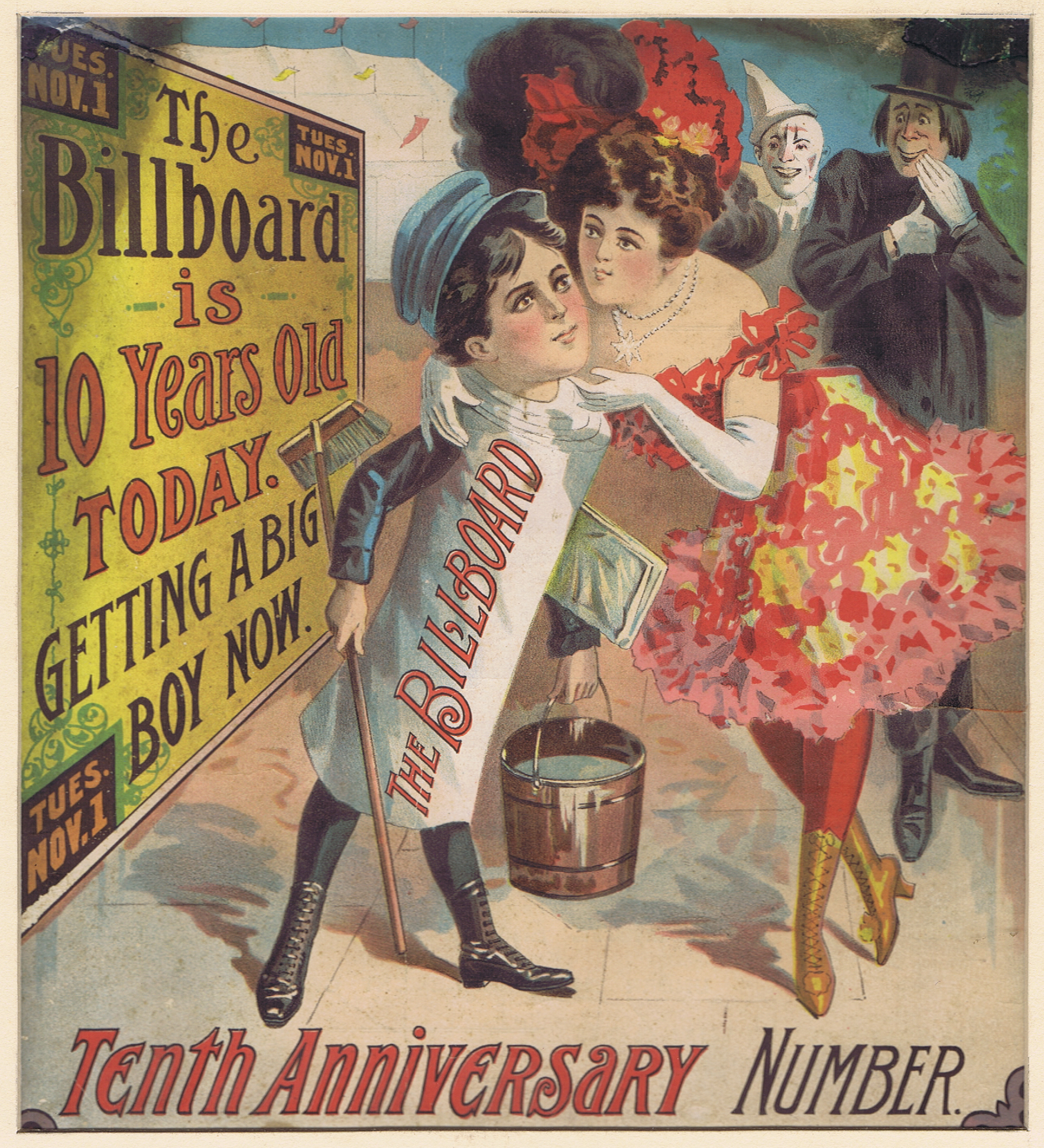 J869	BILLBOARD MAGAZINE 10TH ANNIVERSARY COVER 1904