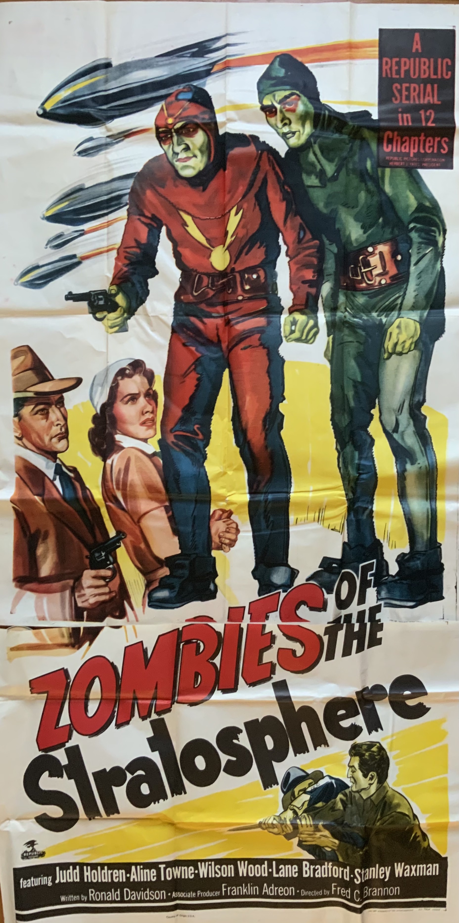 J897	ZOMBIES OF THE STRATOSPHERE 3 SHEET 1952