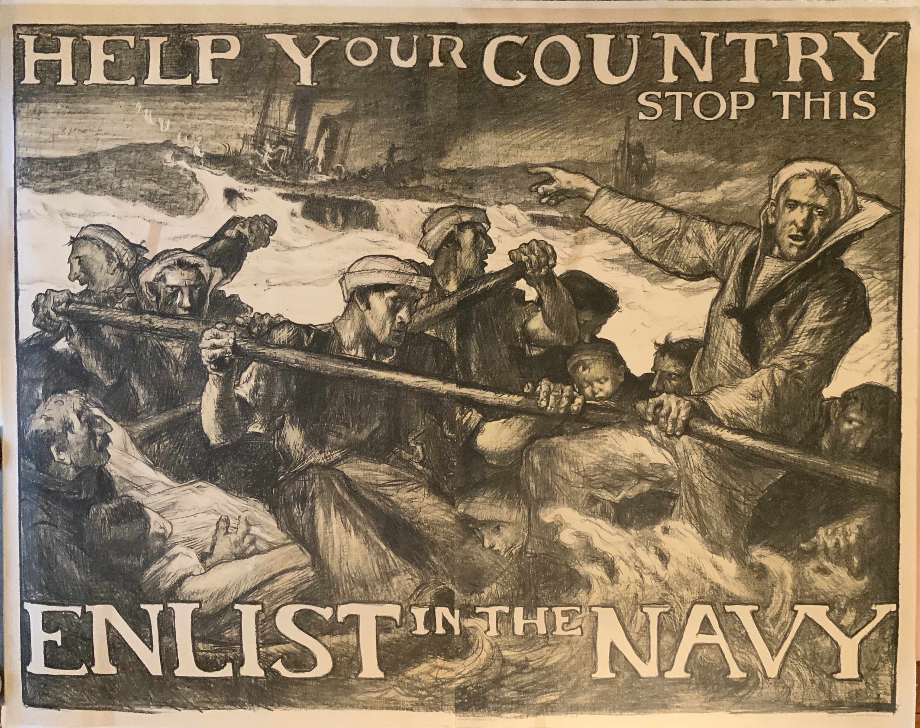 J919	HELP YOUR COUNTRY STOP THIS - ENLIST IN THE NAVY