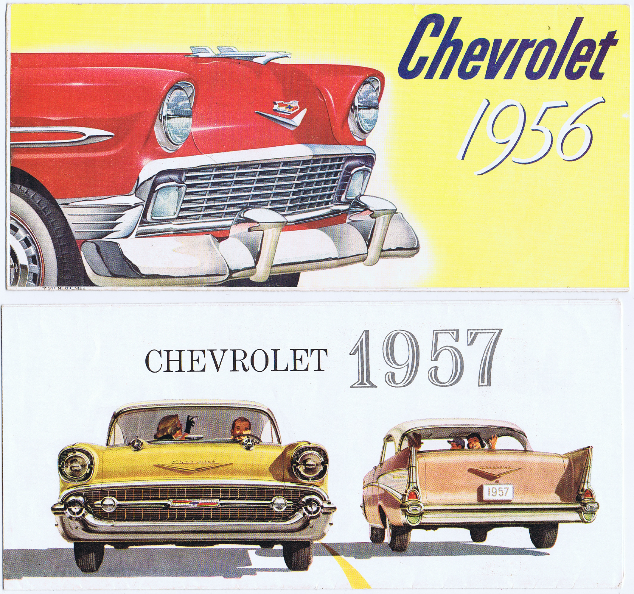 J941	1956 AND 1957 CHEVROLET BROCHURES