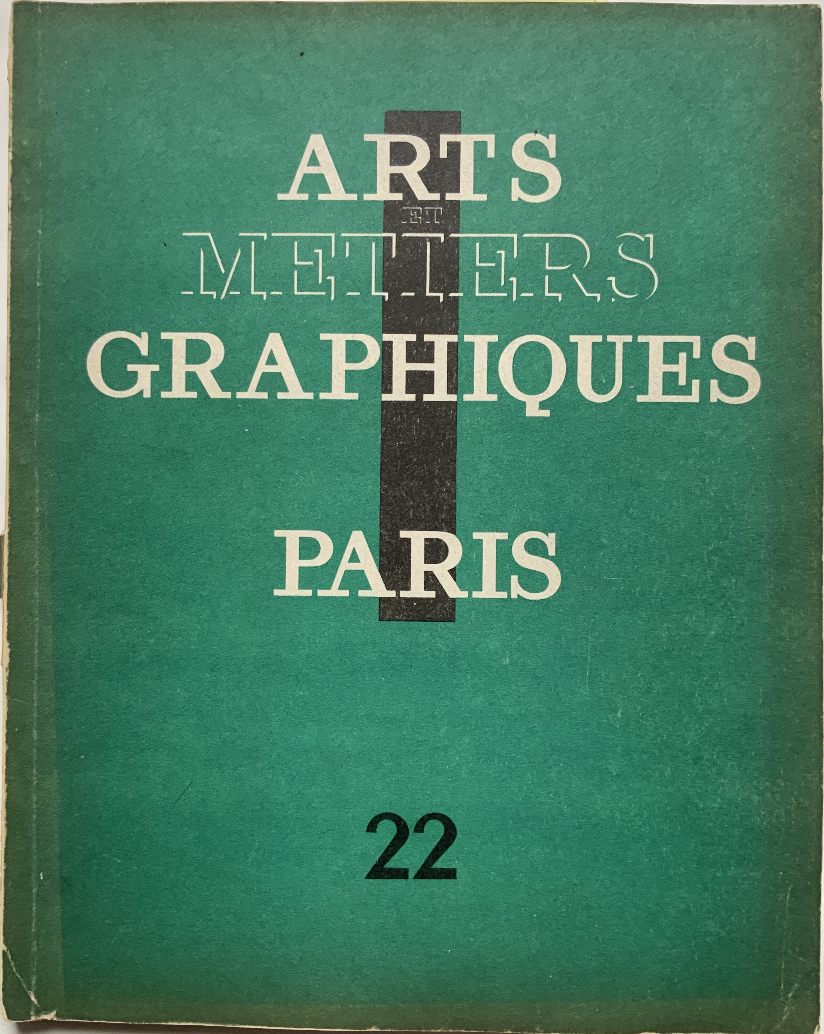 J978	ART ET METIERS GRAPHIQUES ISSUE 22, MARCH 1931 - CASSANDRE
