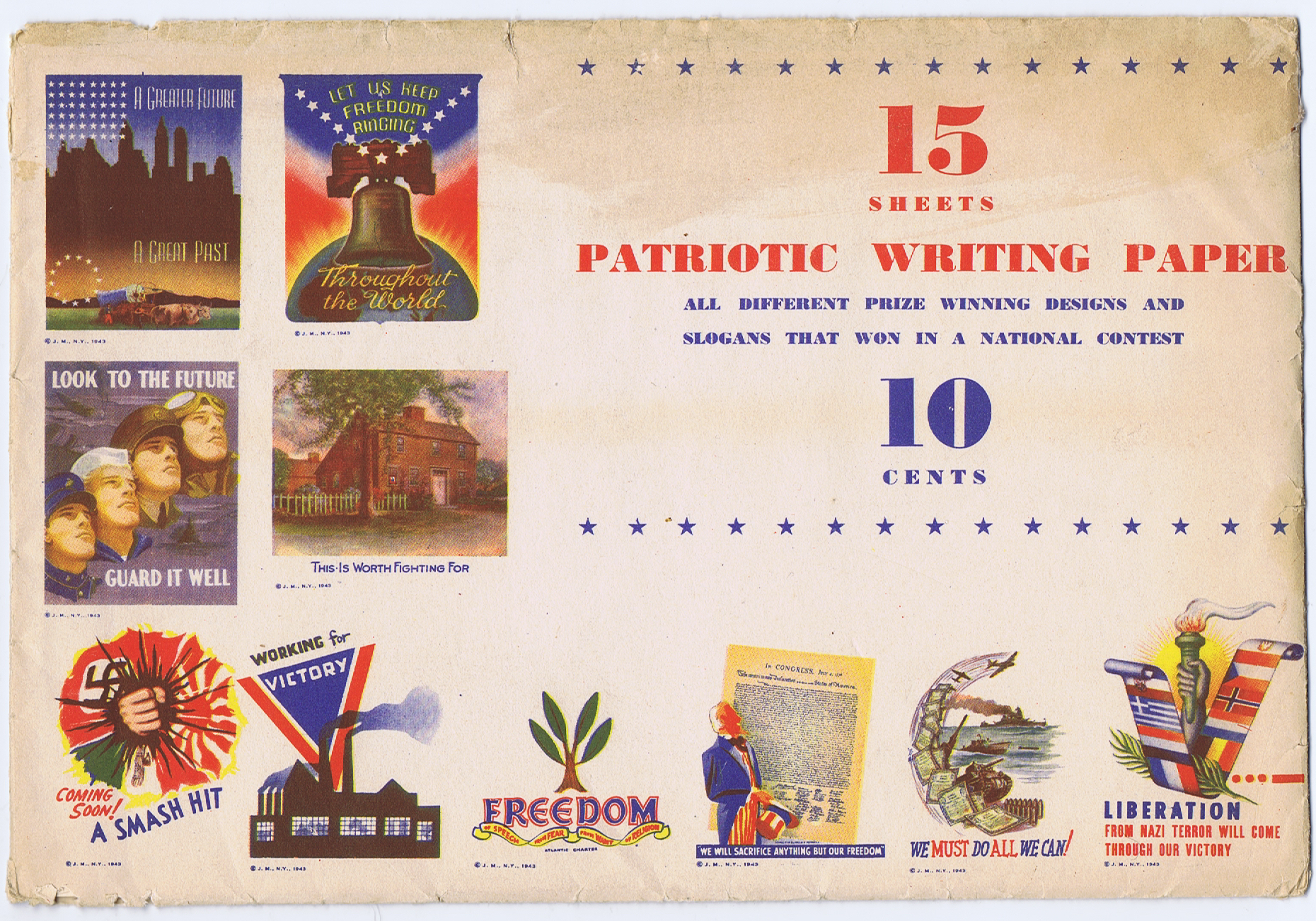 J988	“PATRIOTIC WRITING PAPERS” WWII