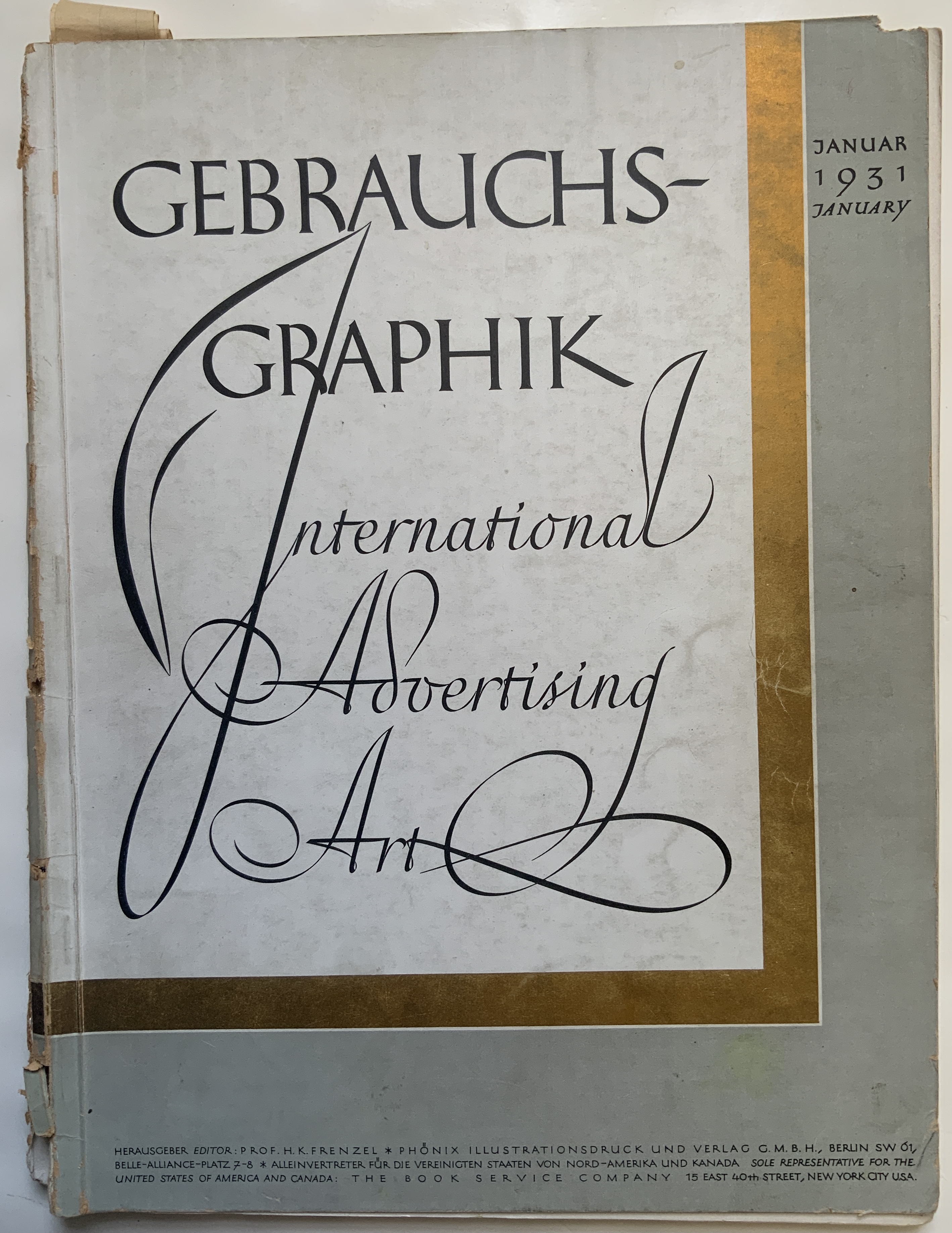 WW096	GEBRAUCHSGRAPHIK INTERNATIONAL ADVERTISING ART JANUARY 1931
