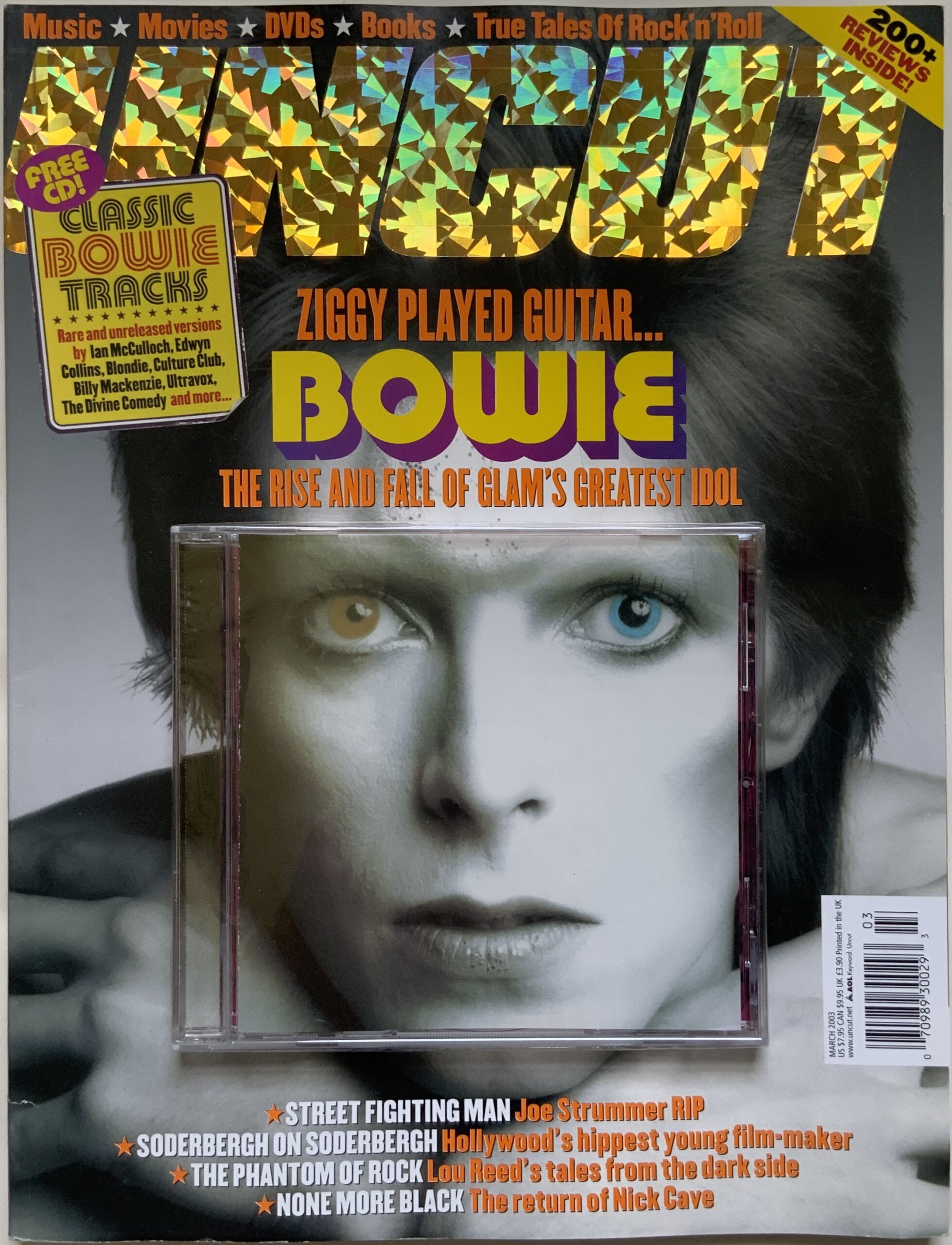 M108	DAVID BOWIE UNCUT MAGAZINE WITH CD INCLUDED