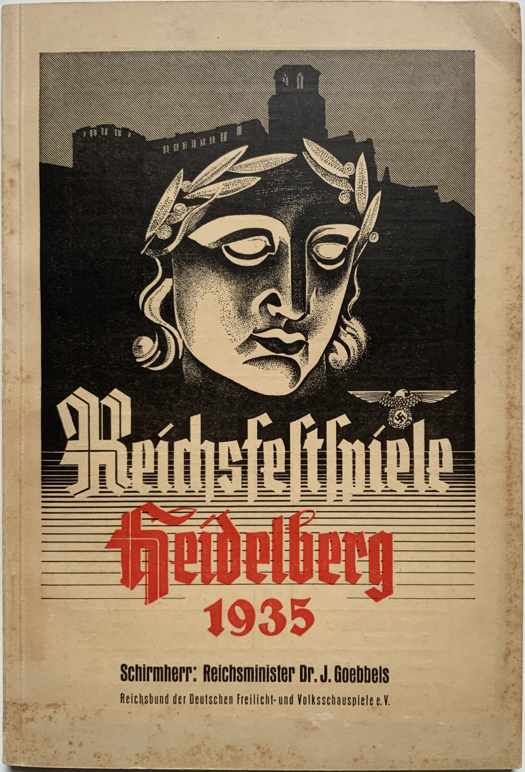 M126	NAZI MUSIC AND CULTURAL FESTIVAL CREATED RIGHT AFTER HITLER’S ELECTION - REICHSFESTSPIELE HEIDELBERG 1935