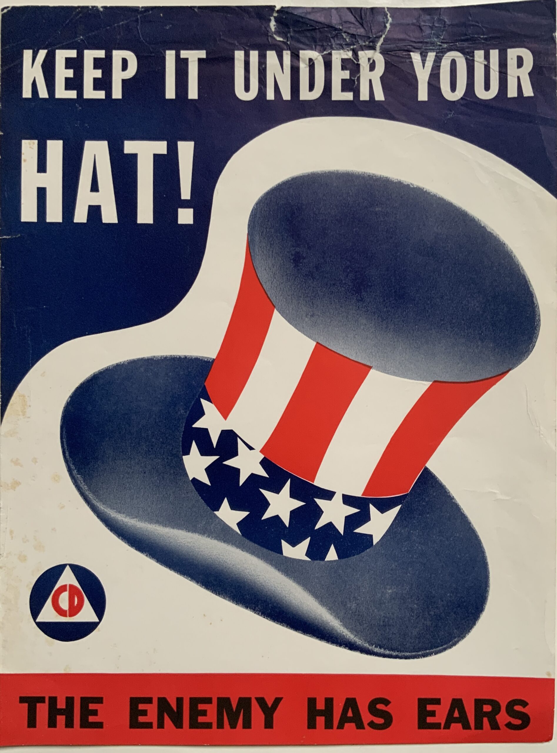 M340	KEEP IT UNDER YOUR HAT - THE ENEMY HAS EARS - CIVIL DEFENSE