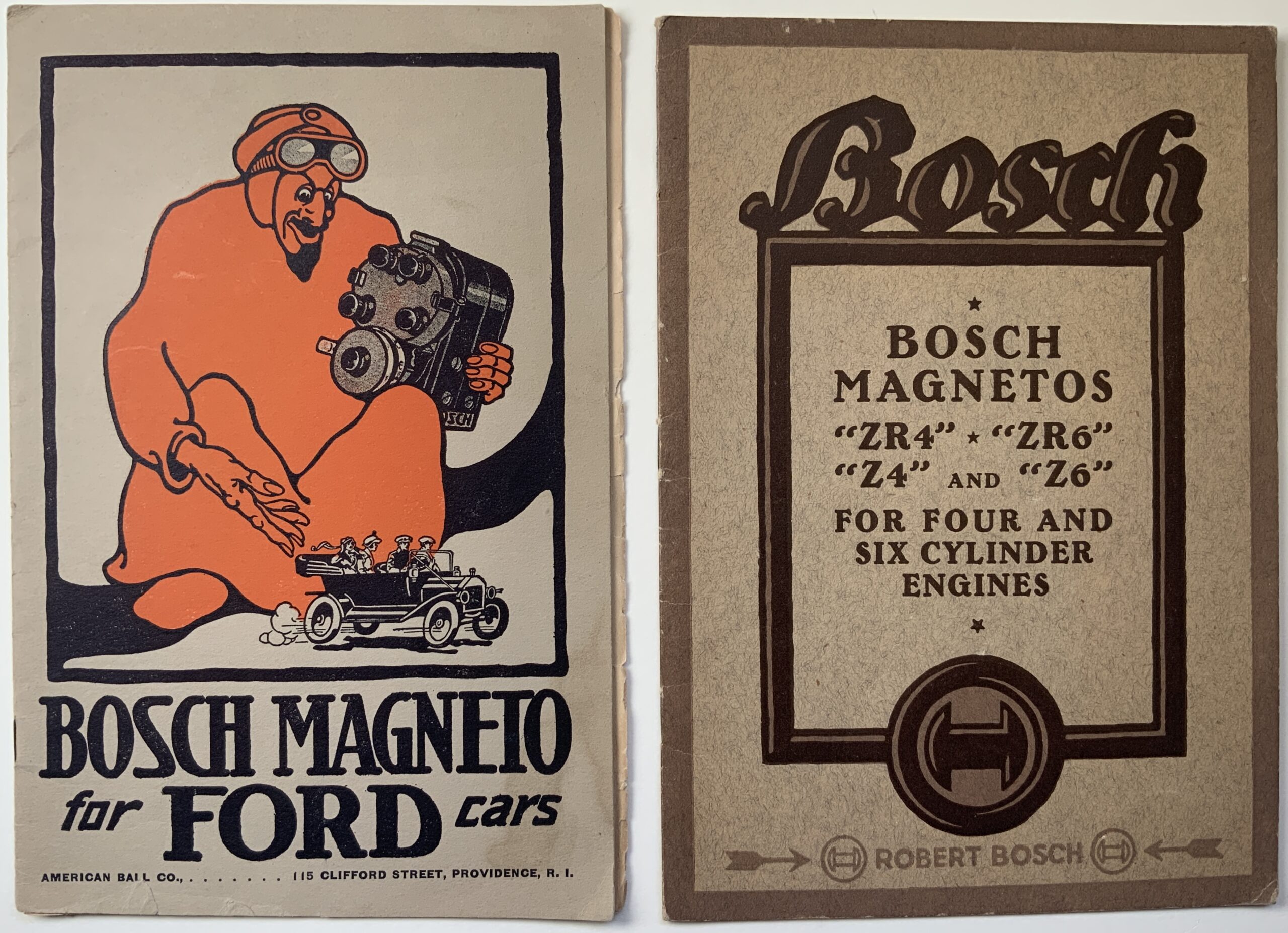 M407	TWO BOSCH MAGNETO FORD BROCHURES - ONE A BERNHARD COVER
