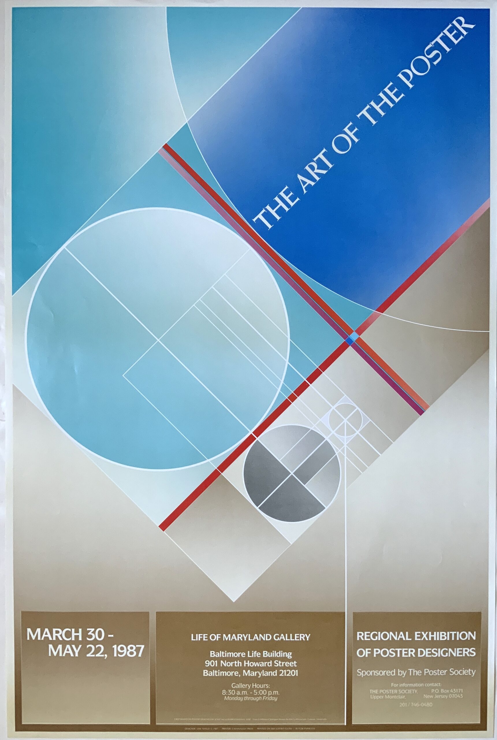 M638	THE ART OF THE POSTER - POSTER SOCIETY POSTER - LIFE OF MARYLAND GALLERY