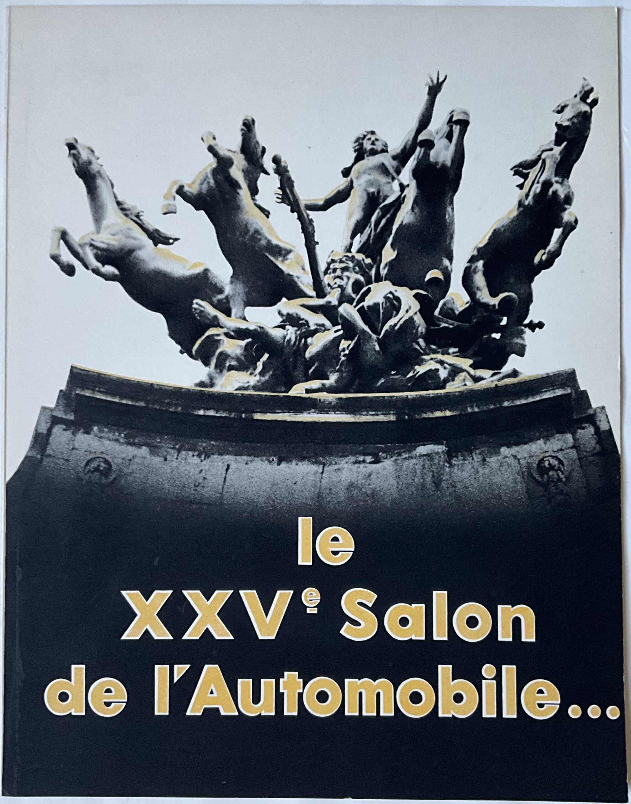 ST2		JACQUES GOUDARD ADVERTISING SAMPLE BROCHURE - LE XXV SALON DE L’AUTOMOBILE