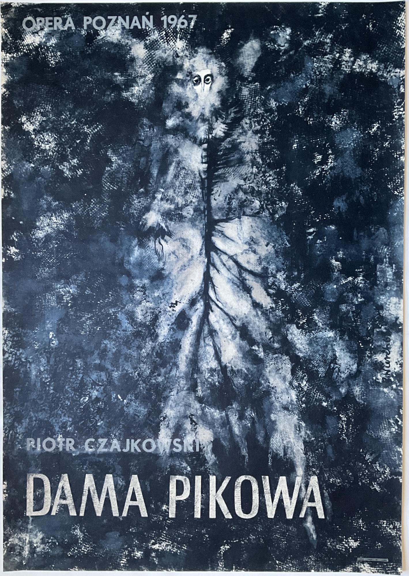 ST6		1967 POLISH “DAMA PIKOWA” - TCHAKOVSKY OPERA POSTER - POZNAN