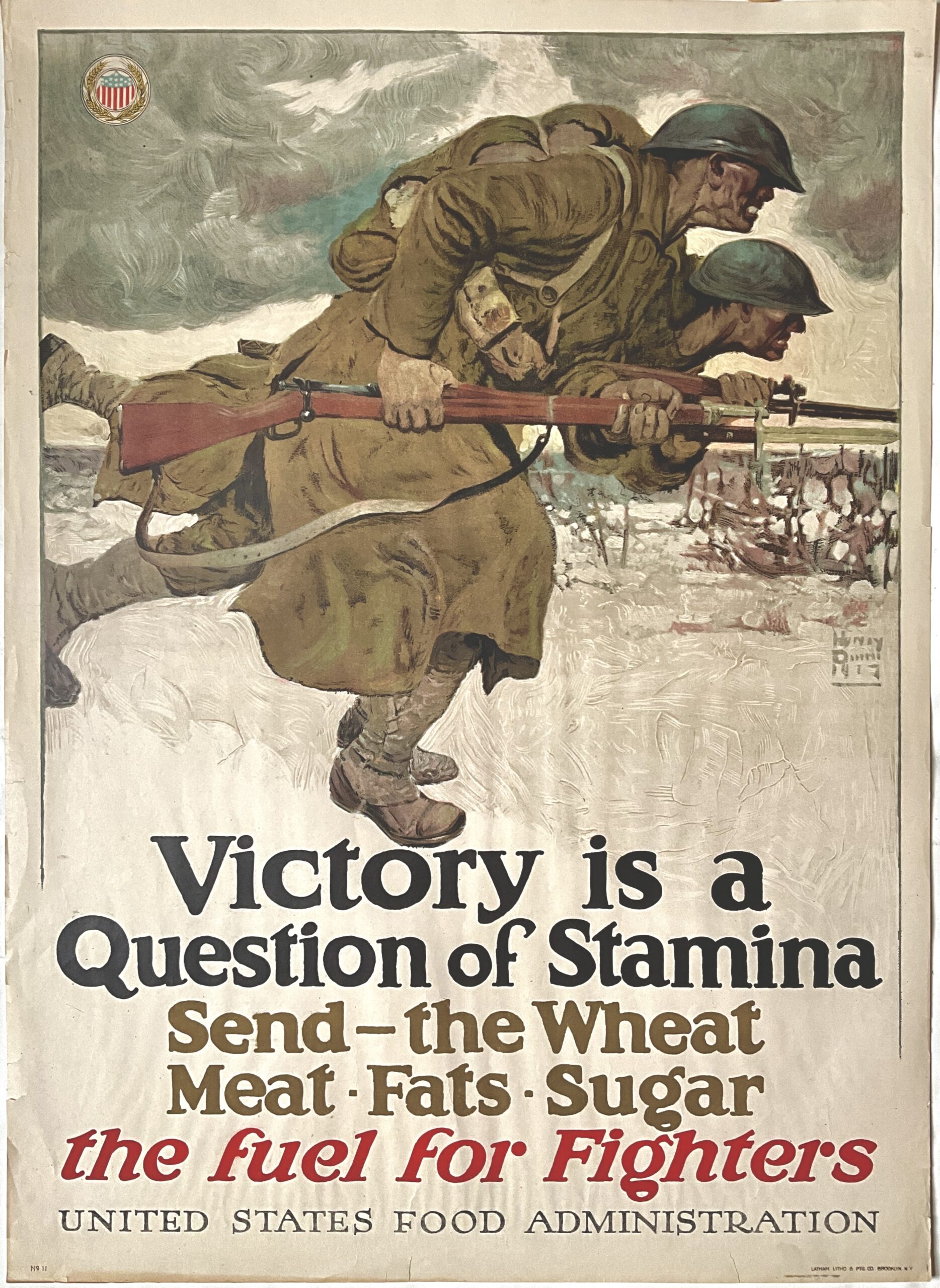 ST39	VICTORY IS A QUESTION OF STAMINA - SEND - THE WHEAT - MEAT - FATS - SUGAR - THE FUEL FOR FIGHTERS